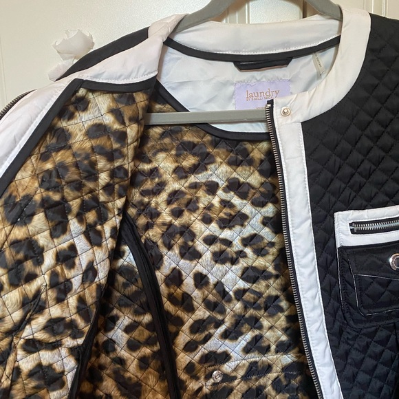 LAUNDRY BY SHELLI SEGAL Quilted JACKET Sz L - Picture 5 of 16